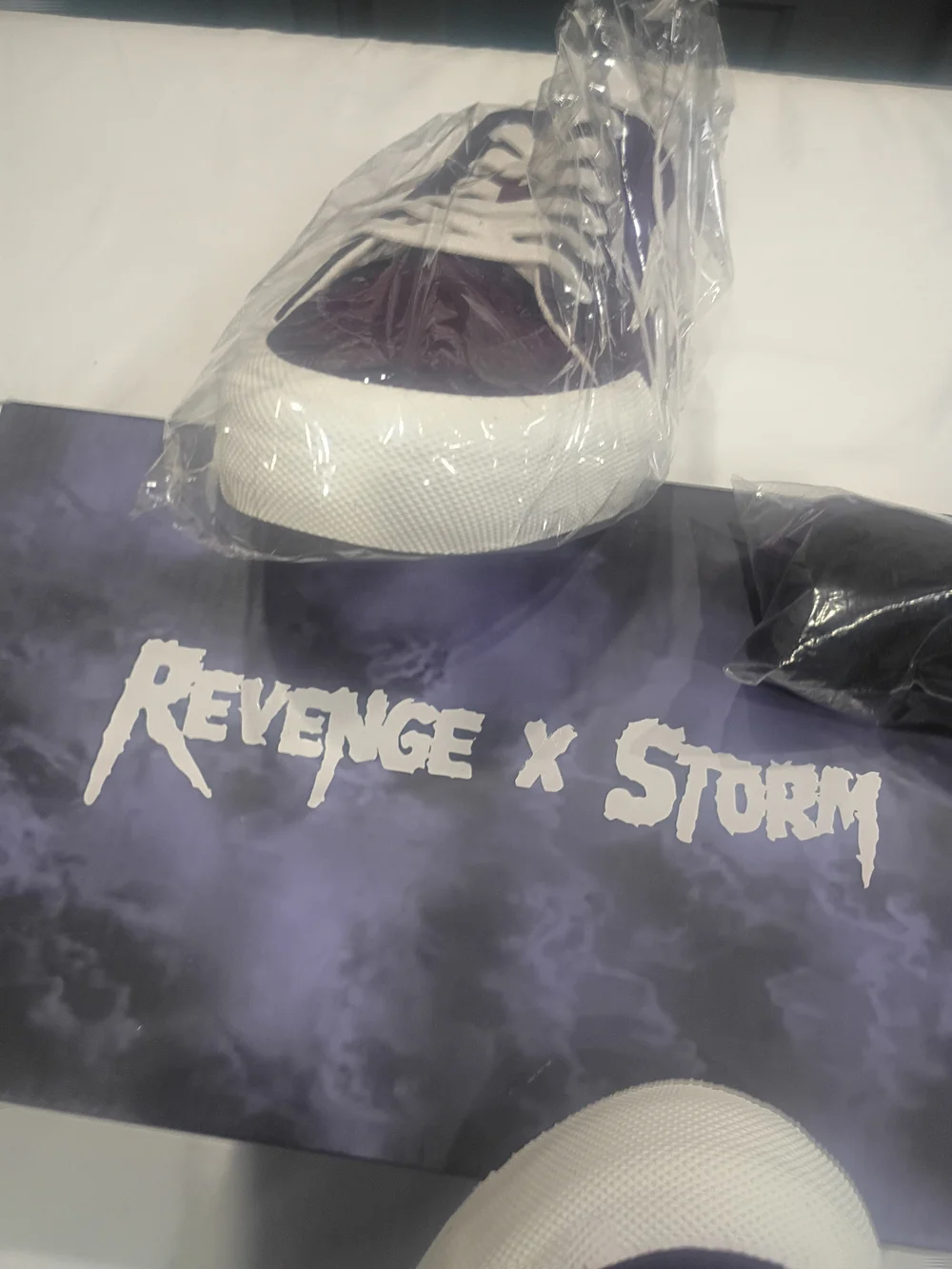 Dark Violet White Sneakers (Size 9)